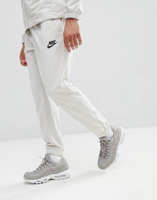 Nike poly tracksuit store grey