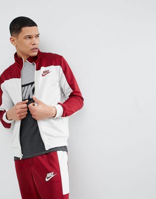 Nike Poly Tracksuit Set In Red 861774 
