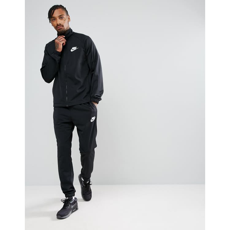 black mens nike tracksuit