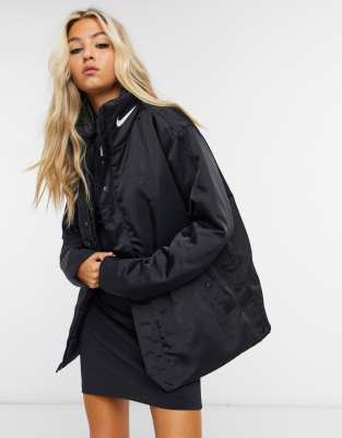 nike coat black