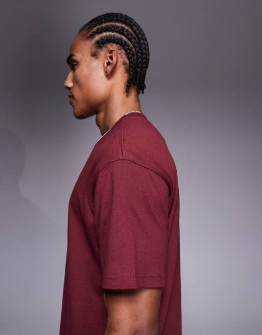 Nike – Premium Essentials – Bordowy T-shirt, 5 z 5