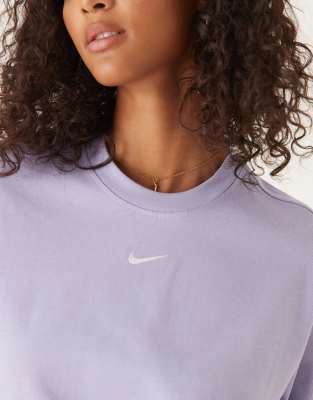 Nike Premium Essentials Boxy T-shirt In Purple