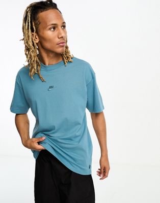 Nike Premium essentials logo t-shirt in blue
