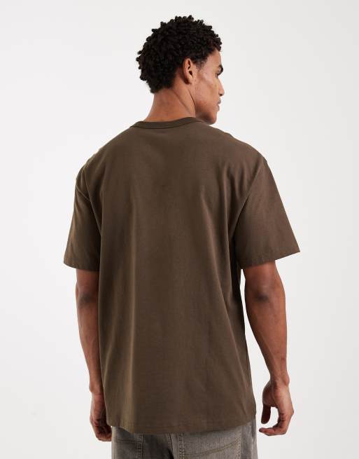 Nike Premium Essentials oversize t-shirt w ciemnobrązowym kolorze, 3 z 5