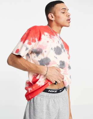 nike red tie dye shirt