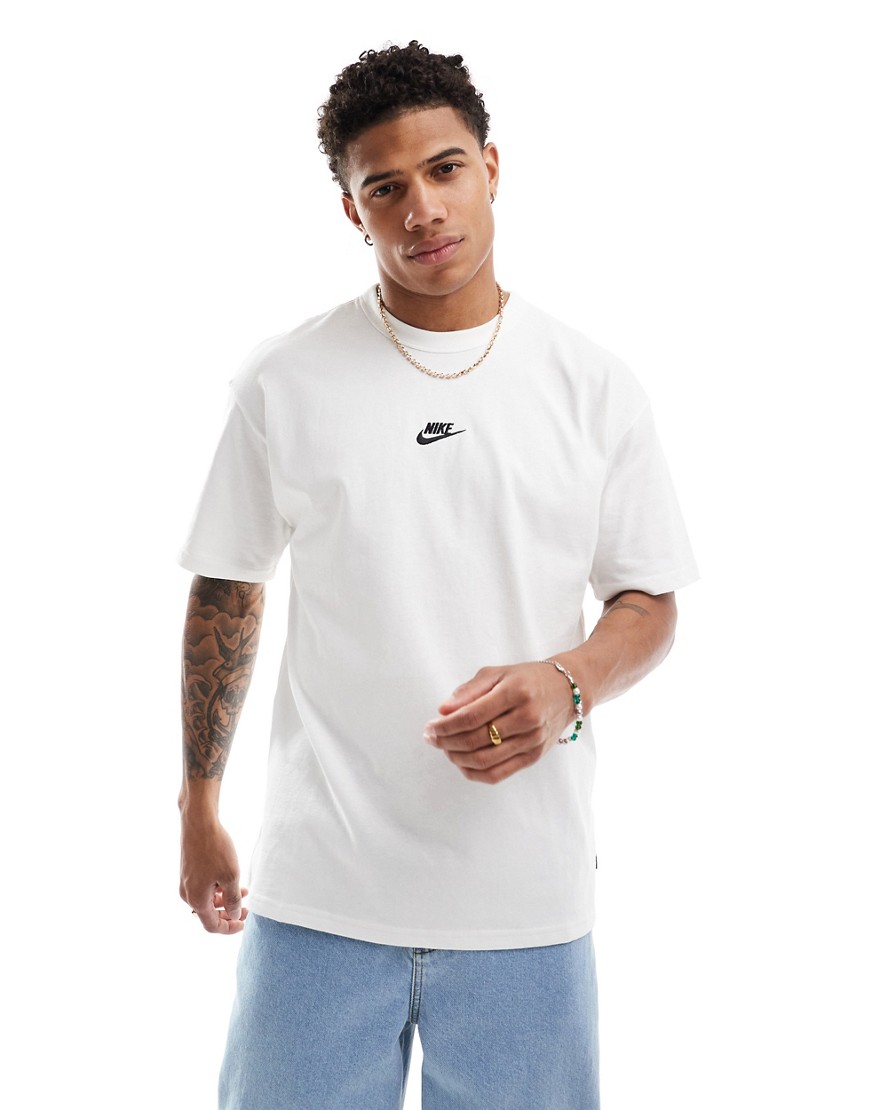 Nike Premium Essentials oversized heavyweight t-shirt in white