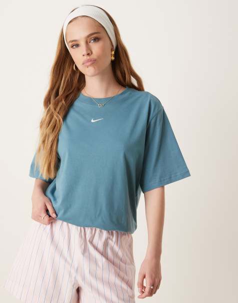 Nike Premium Essentials oversized t-shirt in blue - view 1