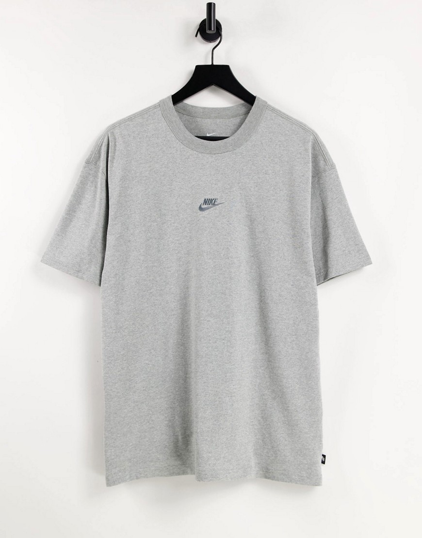 Nike Premium Essentials oversized t-shirt in dark gray-Grey