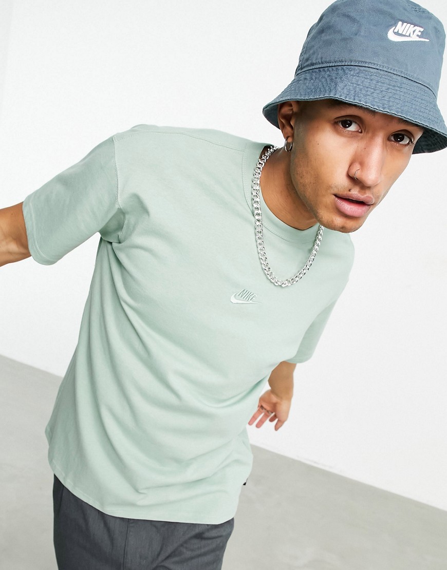 Nike Premium Essentials oversized t-shirt in dusty khaki-Green
