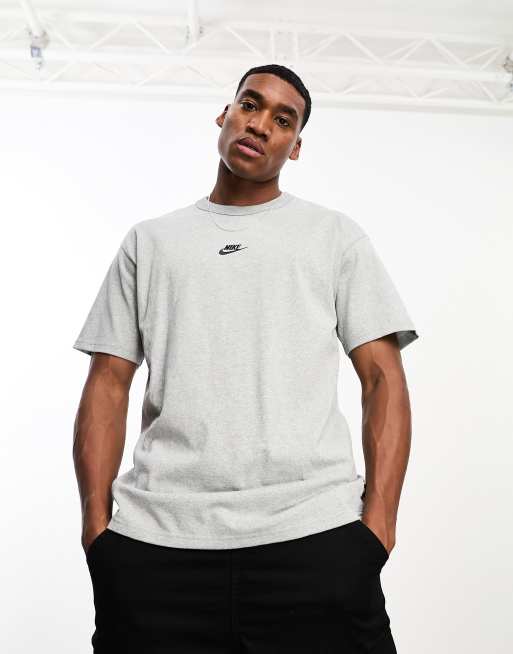 Nike Premium Essentials oversized t-shirt in grey ASOS