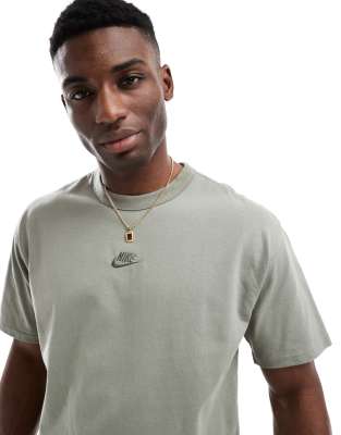 Nike Premium Essentials oversized T-shirt in khaki