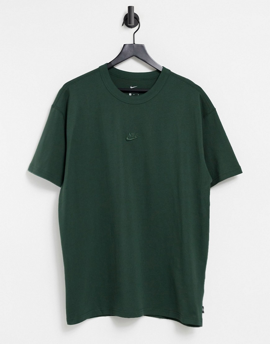 Nike Premium Essentials Oversized T-shirt In Khaki-green