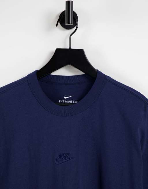 Nike dark hotsell blue shirt