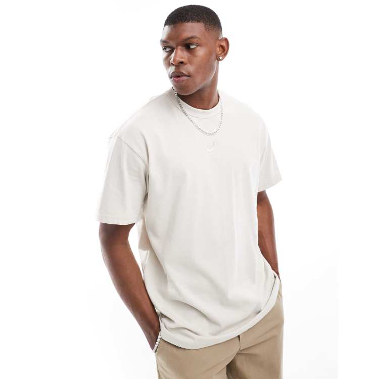 Nike Premium Essentials oversized t-shirt in sail | ASOS