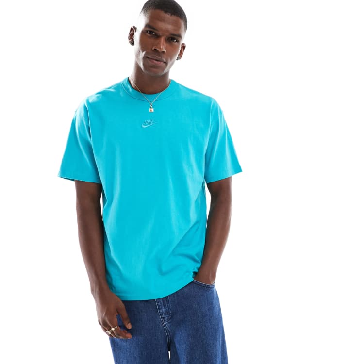 Nike Premium Essentials oversized T-shirt in teal | ASOS
