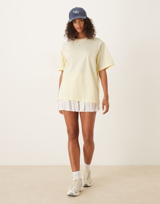 Nike Premium Essentials oversized T-shirt in yellow