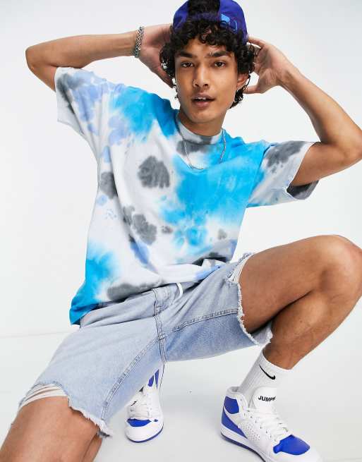 Nike tie store dye shirt blue