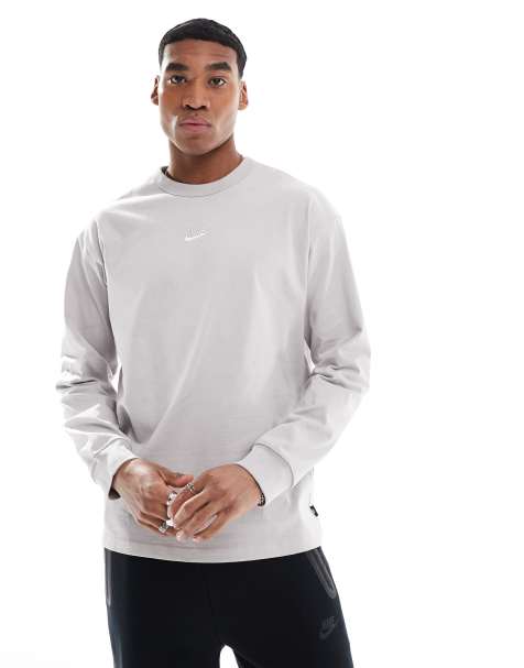 Nike Premium Essentials long sleeve t-shirt in grey