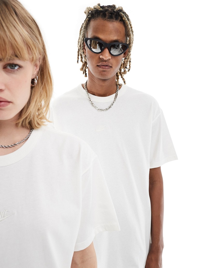 Nike Premium Essentials unisex oversized t-shirt in off white