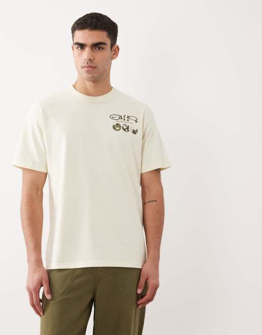 Nike Premium graphic T-shirt in off white, 3 of 5