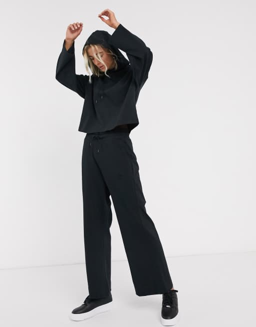 Nike black wide leg high waist joggers new arrivals