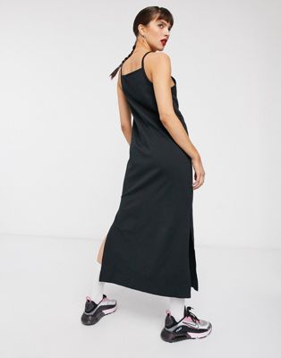 Nike premium jersey slip dress in black