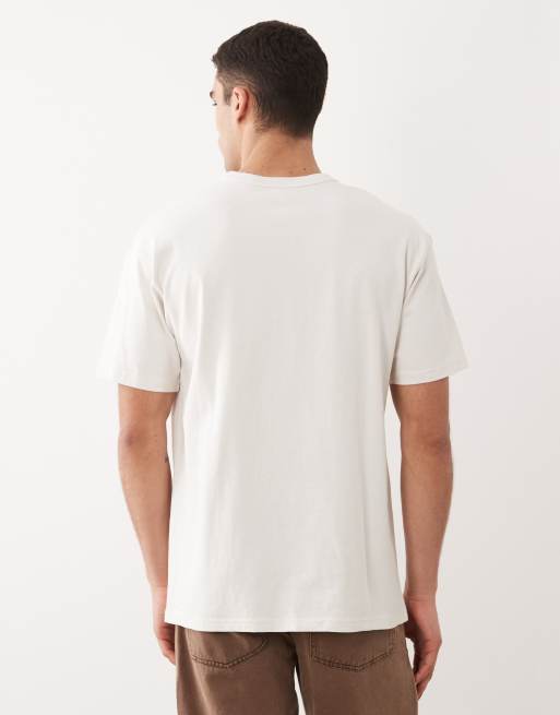 Nike Premium orange graphic T-shirt in beige, 5 of 5