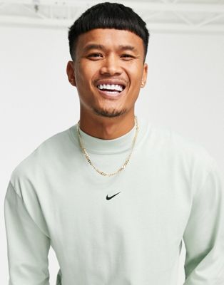 Homme Nike - Premium - Top épais à manches longues et col montant - Vert marin