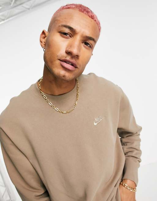 Taupe discount nike sweatshirt