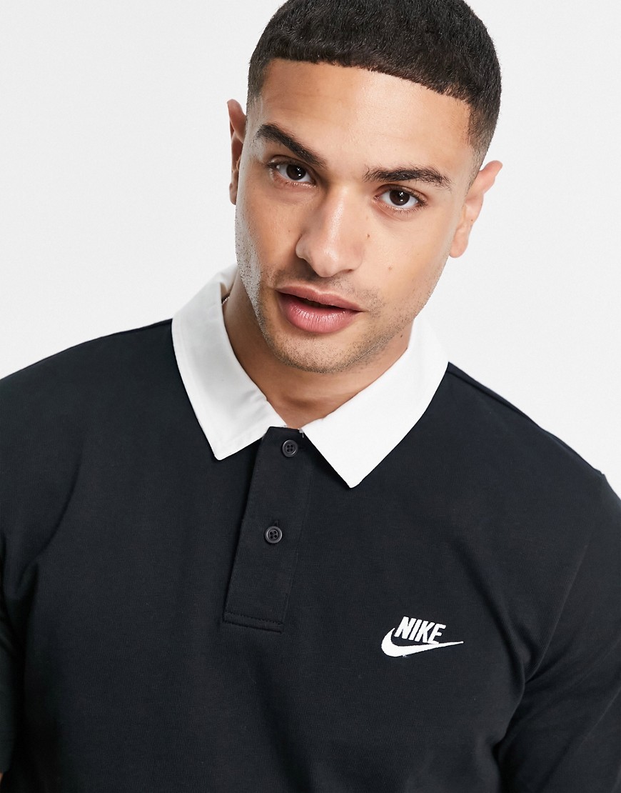 Nike Premium Utility rugby polo in black