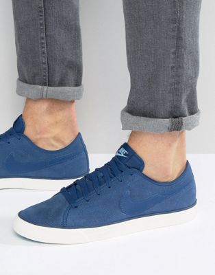 nike blue leather sneakers