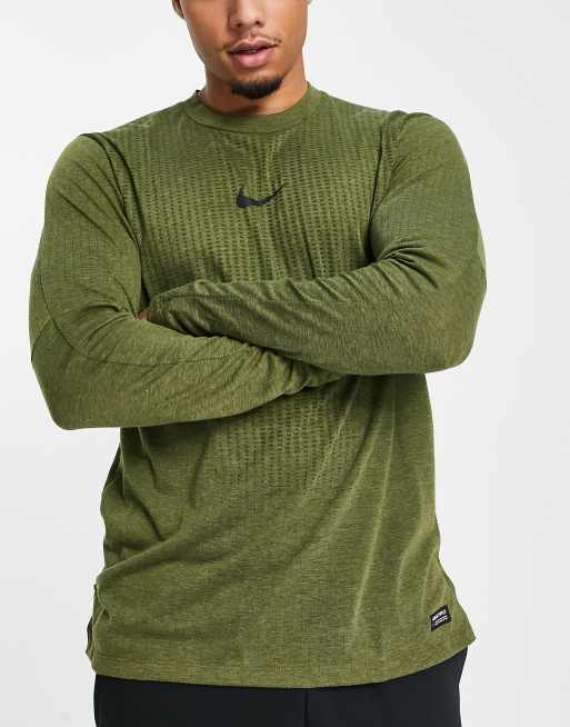 Nike pro fitted long cheap sleeve top