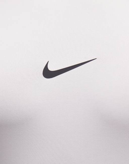 Nike Pro Dri-Fit long sleeve top in white , 3 of 5