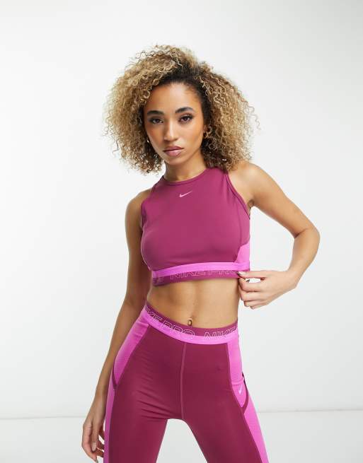 NIKE Nike Yoga Dri-FIT Luxe Novelty Women's Cropped Tank, Black Women's  Crop Top