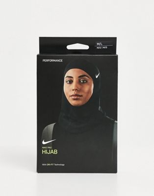 Nike Pro Hijab 2.0 in solid black