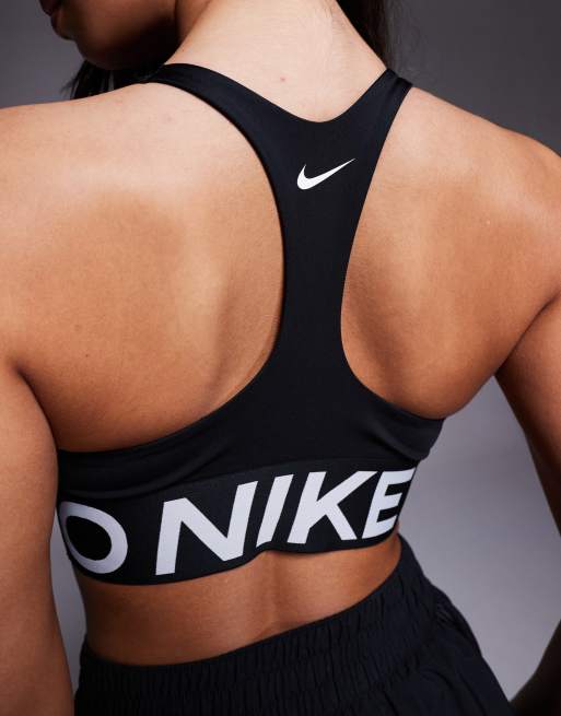 Nike - Pro - Soutien-gorge sport sculptant en tissu Dri-FIT - Noir, 2 de 4