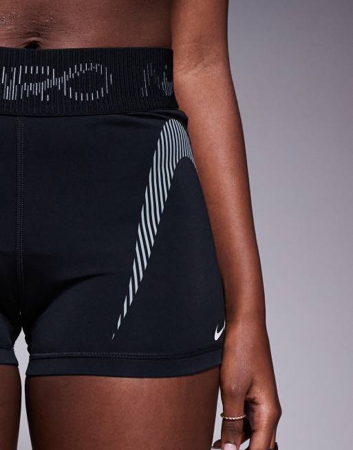 Nike Pro Training 3 inch shorts with mesh detail in black