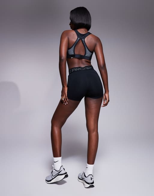 Nike Pro Training 3 inch shorts with mesh detail in black