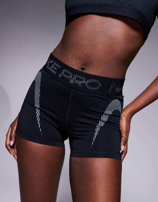 Nike Pro Training 3 inch shorts with mesh detail in black