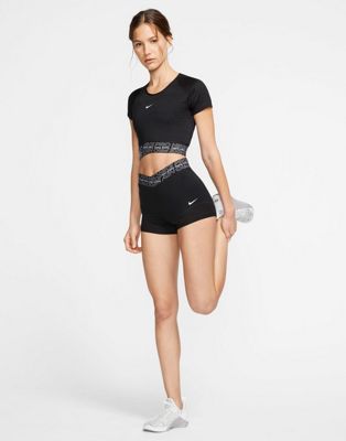 Nike Pro Training 3 inch shorts with mesh inserts in black | ASOS