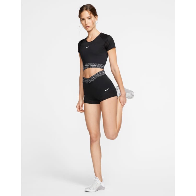 Nike Pro Training 3 inch shorts with mesh inserts in black ASOS