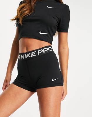 nike pro 3 training shorts black