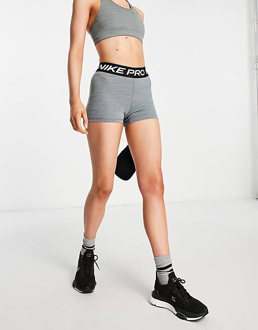 Nike Pro Training 365 3-inch shorts in gray
