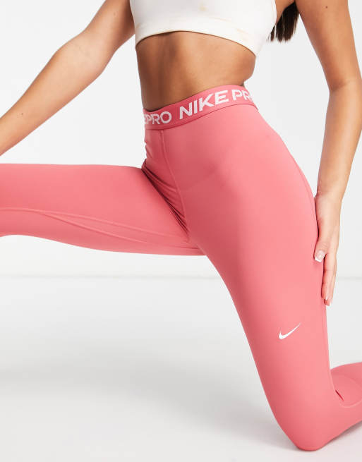 Shop Nike Women's Nike Pro 365 High Rise 7/8 Tights (Archaeo Pink