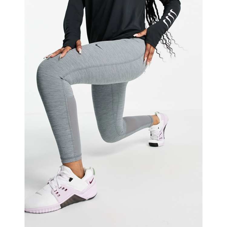 Nike – Pro Training 365 – 7/8-Leggings mit hohem Bund in Grau | ASOS