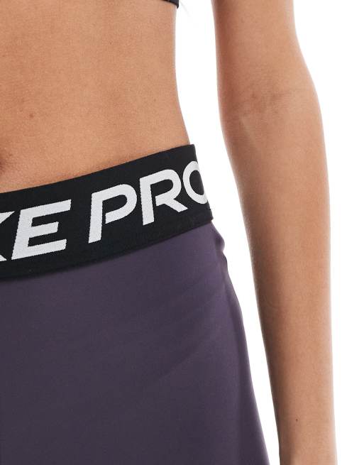 Nike – Pro Training 365 – Fioletowe krótkie legginsy o długości 3 cali, 4 z 5
