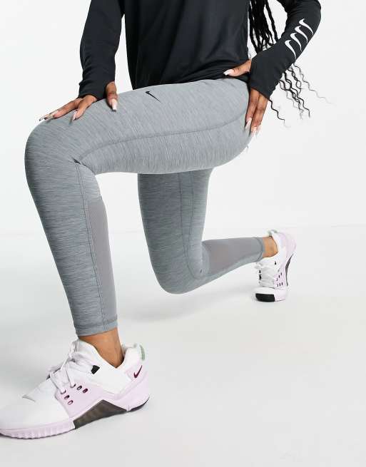 Nike Pro Training 365 high waist 7/8 leggings in gray
