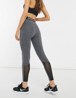 nike pro training leggings grey