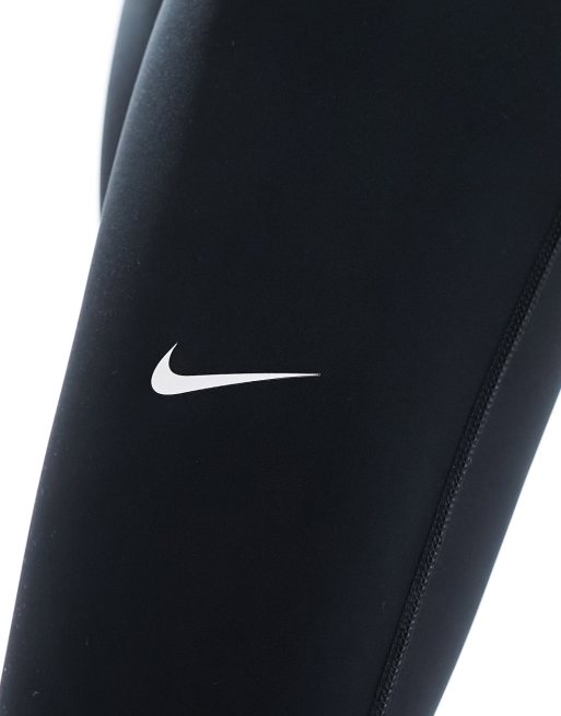 Nike Pro Training 365 Legging a taille mi haute Noir et rose ASOS