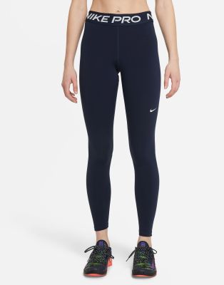 Nike Pro Training 365 leggings in navy-Black